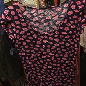 Lilly Pulitzer Lipstick Print Top